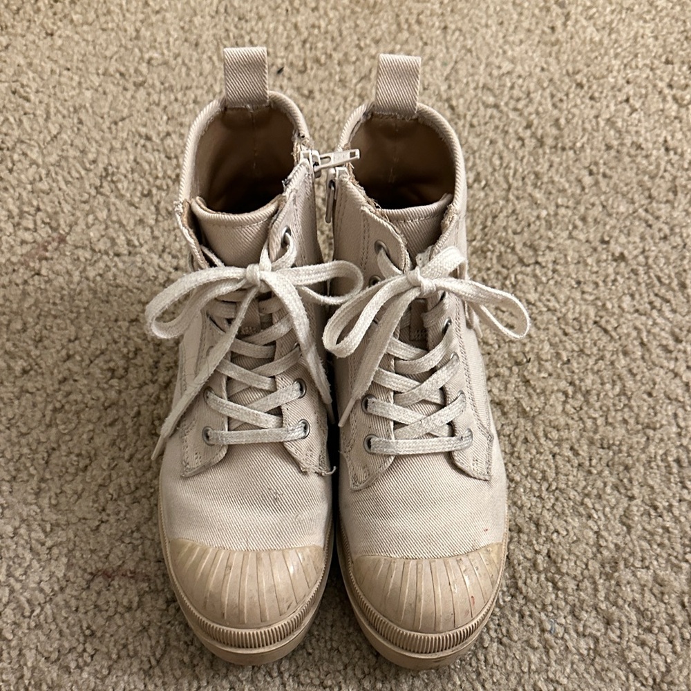 Universal Thread Cream High-Top Canvas Sneakers